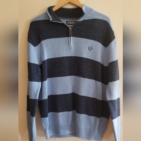 Chaps mens 1/4 zip sweater size large - Picture 1 of 5